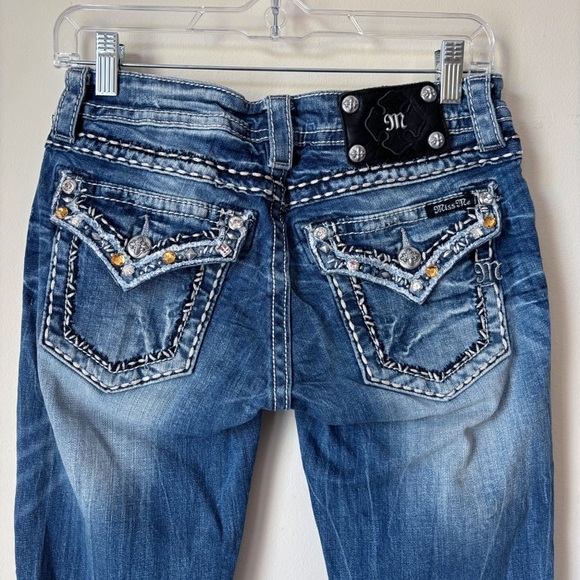 Miss Me Signature Bootcut Jeans 27 Rhinestone JP5755B4V - Picture 5 of 10